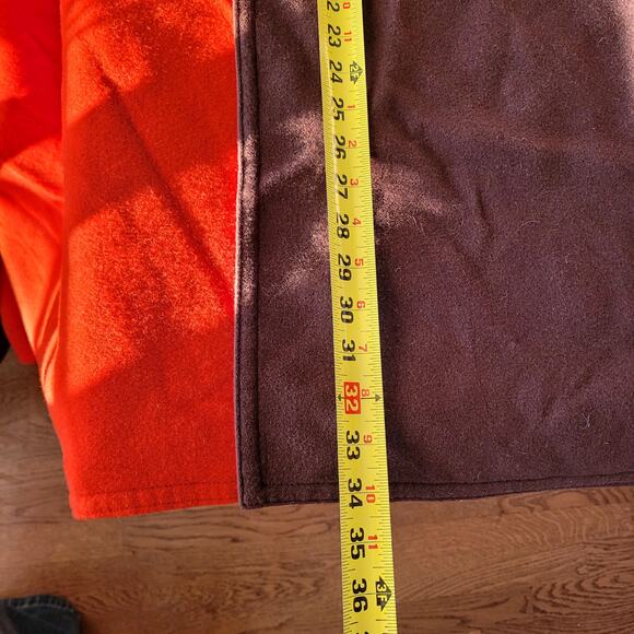 Louis Feraud Chocolate Brown New Wool Poncho Blanket Shawl Cape - Picture 5 of 5